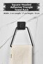 Black Triangular Towel Holder with Adhesive Square Head
