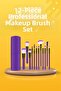 12 Pieces Makeup Brush Soft Bristled Professional Brushes Set High Quality Smooth - 2