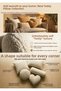 Teddy Bukle Fabric Decorative Cylinder Pillow - Sausage Throw Pillow Baby Room and Living Room Decor Pillow - 2