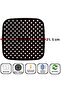 Black Heat Resistant Washable Silicone Oven and Airfryer Square Model Baking Mat 21.5 cm - 5
