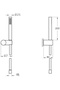 Albemo Suit A45543 1F Hand Shower Set, Chrome 888483 - 2