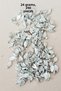 Oya Evening Dress Bracelet Necklace Plexi Metallic Plastic Sequins Silver Color 24 Gram 390 Pieces - Bnc574