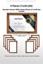 9 قطع إطار 21×30 - إطار MDF - إطار صور - إطار شهادة A4 - شهادة