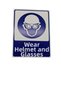 Use Helmet and Goggles Dekota Print – 3 mm Forex Warning Sign 20 cm × 30cm