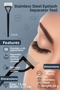 Stainless Steel Curler Apparatus - Eyelash Separation, Model cin653 - 5