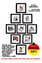 9 قطع إطار 30×30 - إطار من الألياف متوسطة الكثافة - إطار صور - إطار مربع - مع بلاستيك بي في سي