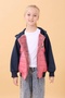 Girl's Plush-Lined Hooded Quilted College Jacket – Dried Rose - 2