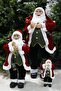 Santa Claus in Red Sequin Jacket with Lantern 30 cm - 3
