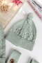 Knitwear Cardigan 3-Piece Adjustable Strap Knitted Baby Boy Salopet Jumpsuit Set - 5