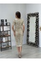 Velvet Sequin Jacket Dress - Gold - 5