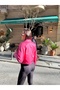Women's Pink Leather Jacket - 5