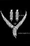 Wedding Engagement Henna Drop Jewelled Women's Necklace Earring Set Eg89 - 6