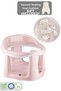 Vacuum Base Baby High Chair Seat with Toys, Bath Seat, Bottom Cover, Gift, Pink