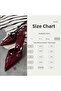 Women's Burgundy Patent Leather Stiletto - 4