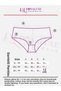 Women's Panties, Women's Lace Cotton 5-Pack Panties Black White Mink Burgundy Salmon - 3