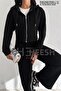 Soft Textured Premium Modal Fabric Set with Bottom Layer, Palazzo Top, Zippered Crop Sweatshirt Hoodie - 6