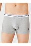 Men's Red - Gray Melange - Navy Blue 3-Piece Boxers 80431 - 4