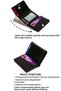 Men's Leather Mechanism Wallet and Portfolio Clutch and Daily Handbag (14X24Cm) - Black - 6