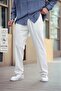 Men's Linen Loose Fit Pants WHITE