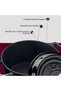 Trendy Premium Series Iron Cast Deep Pot 20 cm Majolika Purple Akyüzhome - 6