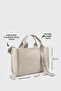 Women's Canvas Handle Detailed Crossbody Bag - 2