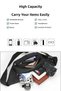 Black Unisex Water Resistant Cross Strap Shoulder Waist Bag Daily Hiking Running Outdoor Bag - 2