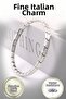 Thin Nomi Italian Charm Steel Silver and Gold Bracelet