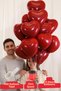 Heart Balloon 10 Pieces Helium Compatible Balloon Lover and Special Day Balloon Marriage Proposal Valentine's Day