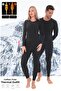 Women's Men's Unisex Winter Warm Ribbed Thermal Set, Thermal Undershirt and Thermal Leggings Underwear