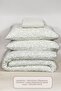 Siena Duvet Cover Set Single Size 100% Cotton Ranforce Fitted Sheet (160X220 cm) Green - 6