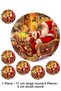 Santa Claus Santa Claus 7 Pieces A4 Edible Ornament Pastry Cookie Sugar Dough Paper Print