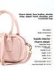 Candy Pink Shk207 Faux Leather Charm Detailed Zippered Adjustable Strap Hand, Arm and Shoulder Bag - 7