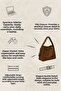 Nomu Buckle Detailed Khaki Large Size Women's Shopper Bag - 6