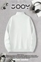 Half Zipper Brooklyn Printed White Sweatshirt - 2