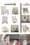Seat Cover Armchair Cover Single Person Armchair Leaf Pattern Elastic Washable 1 Pc Sofa Cover - 4