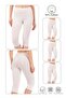 Özkan 0458 3-Pack Women's 95% Cotton Lycra Single Jersey Fabric Flexible Comfortable Soft Below Knee Capri Leggings