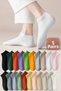 5 Pairs of Women's Cotton Mixed Color Booties Socks