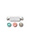 Striped Salmon Single Cotton Linen Duvet Cover Set - 3