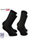 Helsinki Thin Knit Merino Wool Casual Children's Socks 2 Pack Black - 2