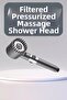 Mey imports ®   High-performance massage effect water-saving shower head chrome plated long-lasting