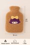 Brown Plush Hot Water Bag – Soft, Safe and Stylish Girl Model, 1 Liter - 7