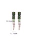 Crystal Drop Long Tassel Earrings - 4