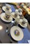 Esterhomedecor 6 Person Porcelain Coffee Cup Set Cup Set with Marquise - 7