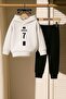 Ronaldo 7 Printed 3 Thread Children's Tracksuit Set