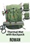 Rowan Khaki Camping and Fishing Backpack with Thermal Compartment and Thermal Bottle Bag 62*41*22 cm - 2