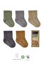 Organic Baby Girl and Boy 5-Piece Non-Slip Combed Cotton Socks in Box