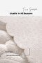 Soft Fur Sofa Cover 170X215 cm Soft Plush Non-Slip Base Sofa Cover Cream Off-White - 5