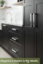8 Pieces Bihter Patterned Handles 128 mm Chrome Kitchen Handles Drawer Cabinet Door Handles Metal Furniture Cabinet - 3