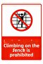 It Is Prohibited to Step on the Piles Isg Warning Sign Pvc A3 30X42 cm