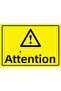 Attention Isg Warning Sign Pvc A5 15X21 cm